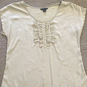 Banana Republic Taupe colored business casual blouse